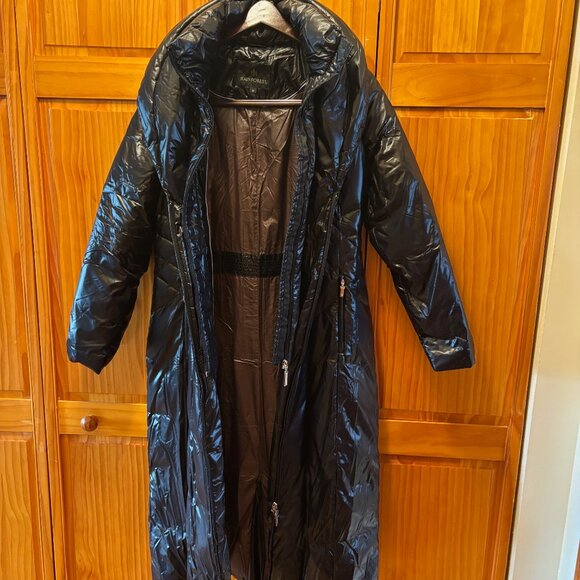 Rainforest Womens Dowm Nylon Black Parka Puffer Coat Size M New - Picture 3 of 9